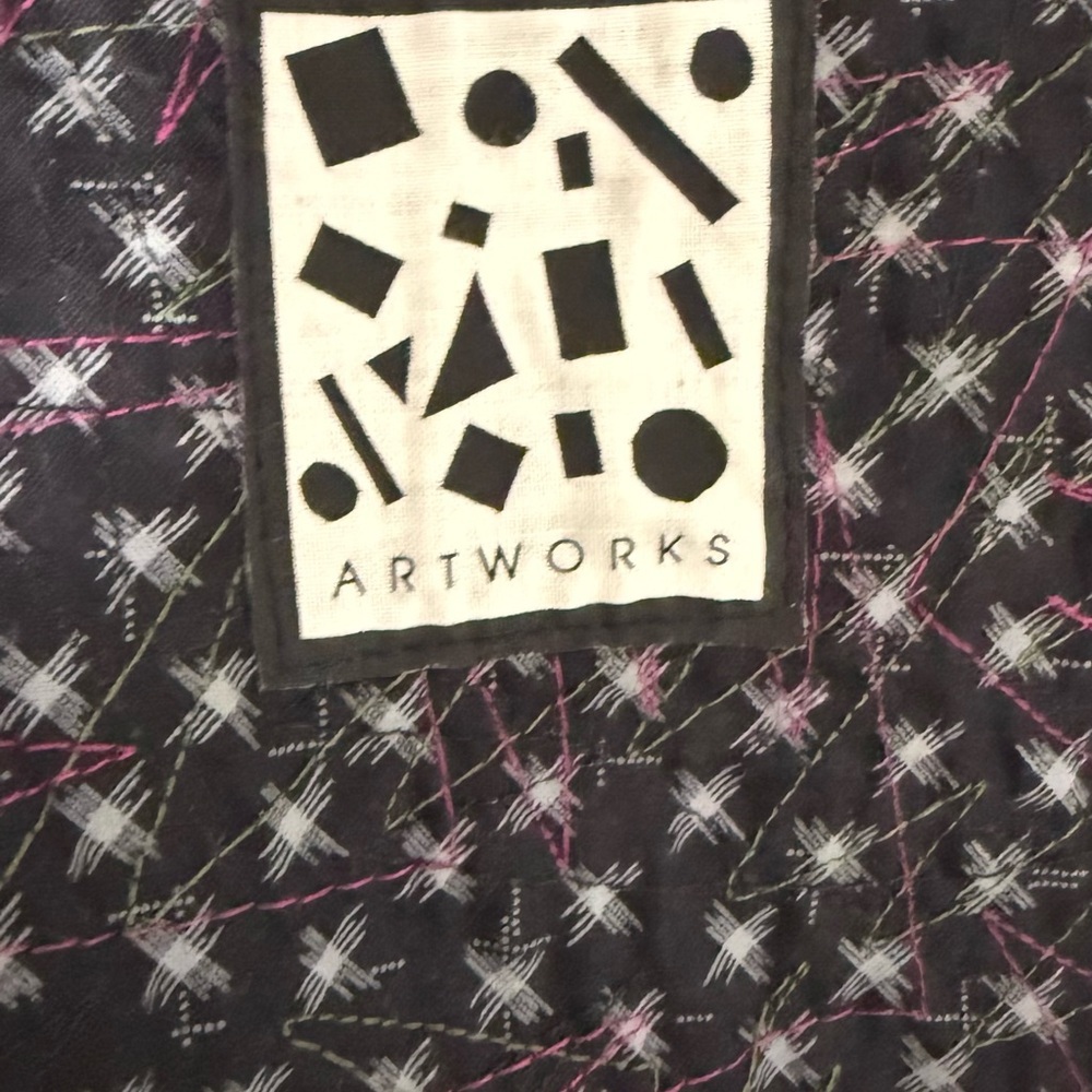 Artworks floral patterned quilted vest Artsy Eclectic Handmade - Picture 5 of 5